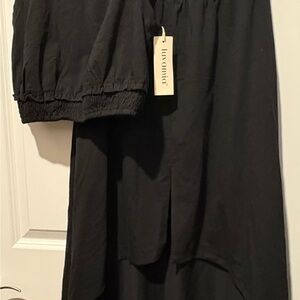 Black Women's Skirt Set